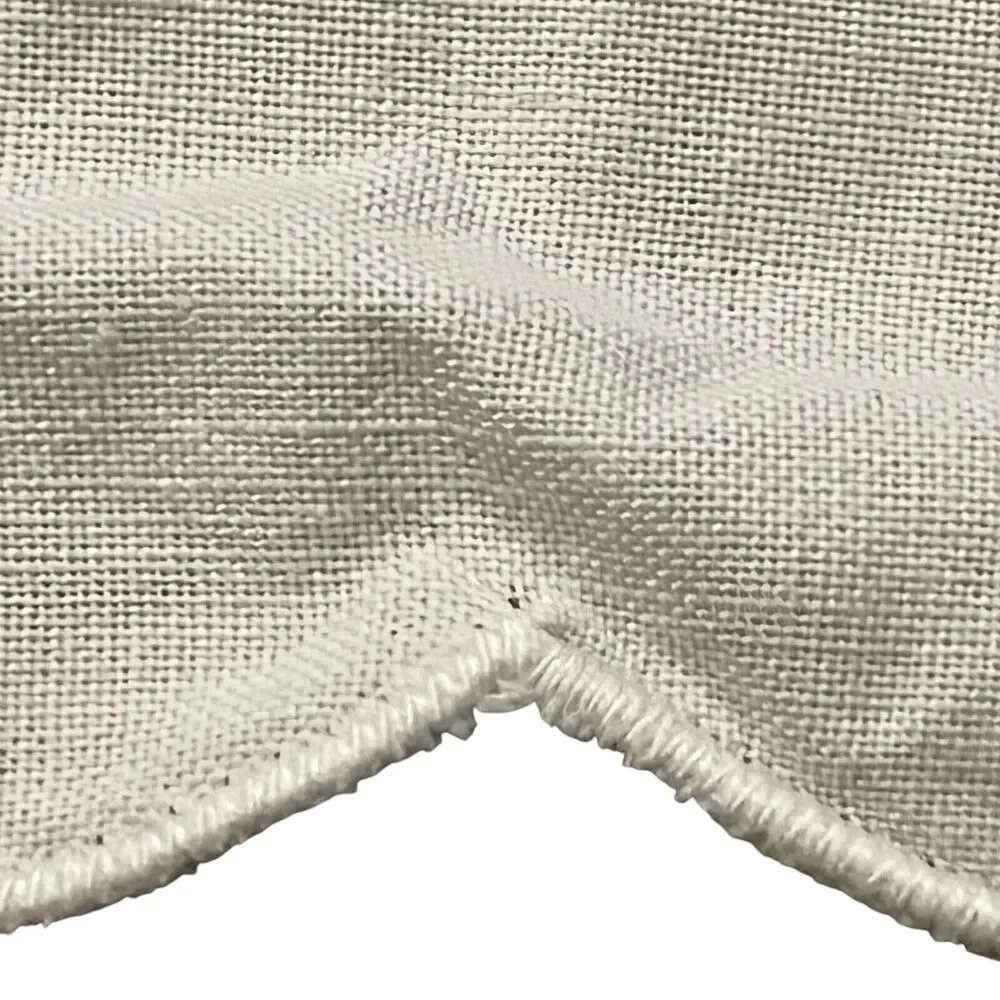 2 Vintage White Scalloped Crochet Farmhouse 15